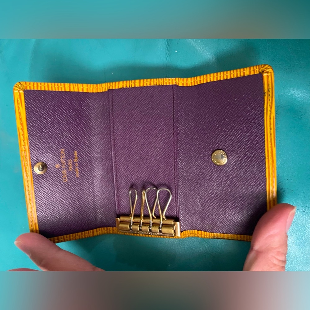 Yellow Louis Vuitton Epi Keyholder